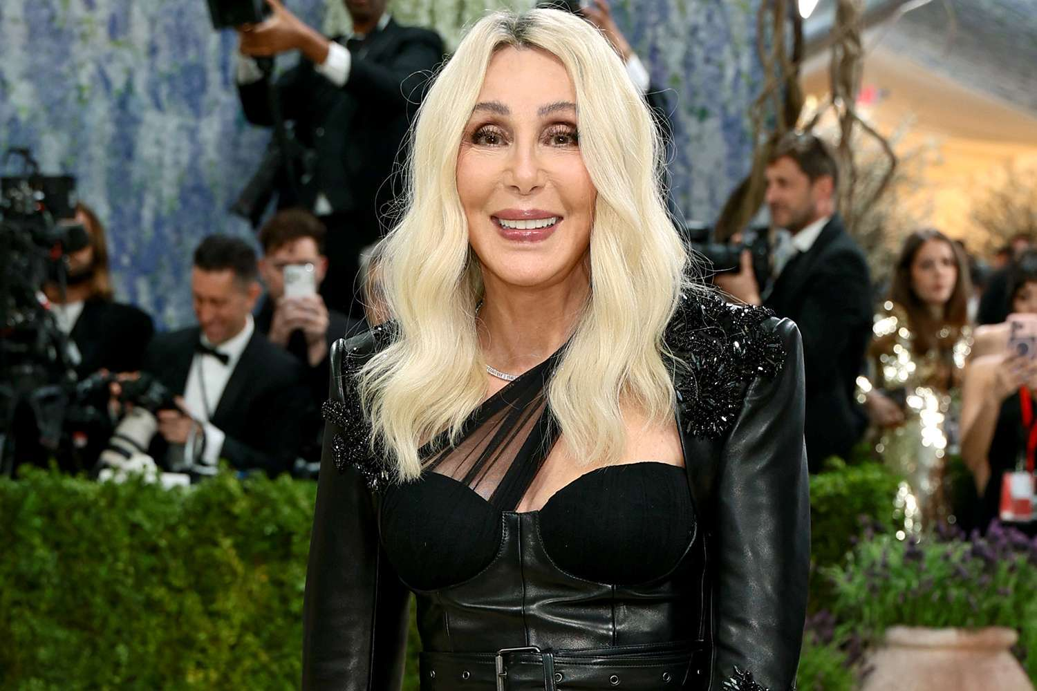 Cher, 79, Makes a Showy Met Gala Return in Rock-Chic Burberry
