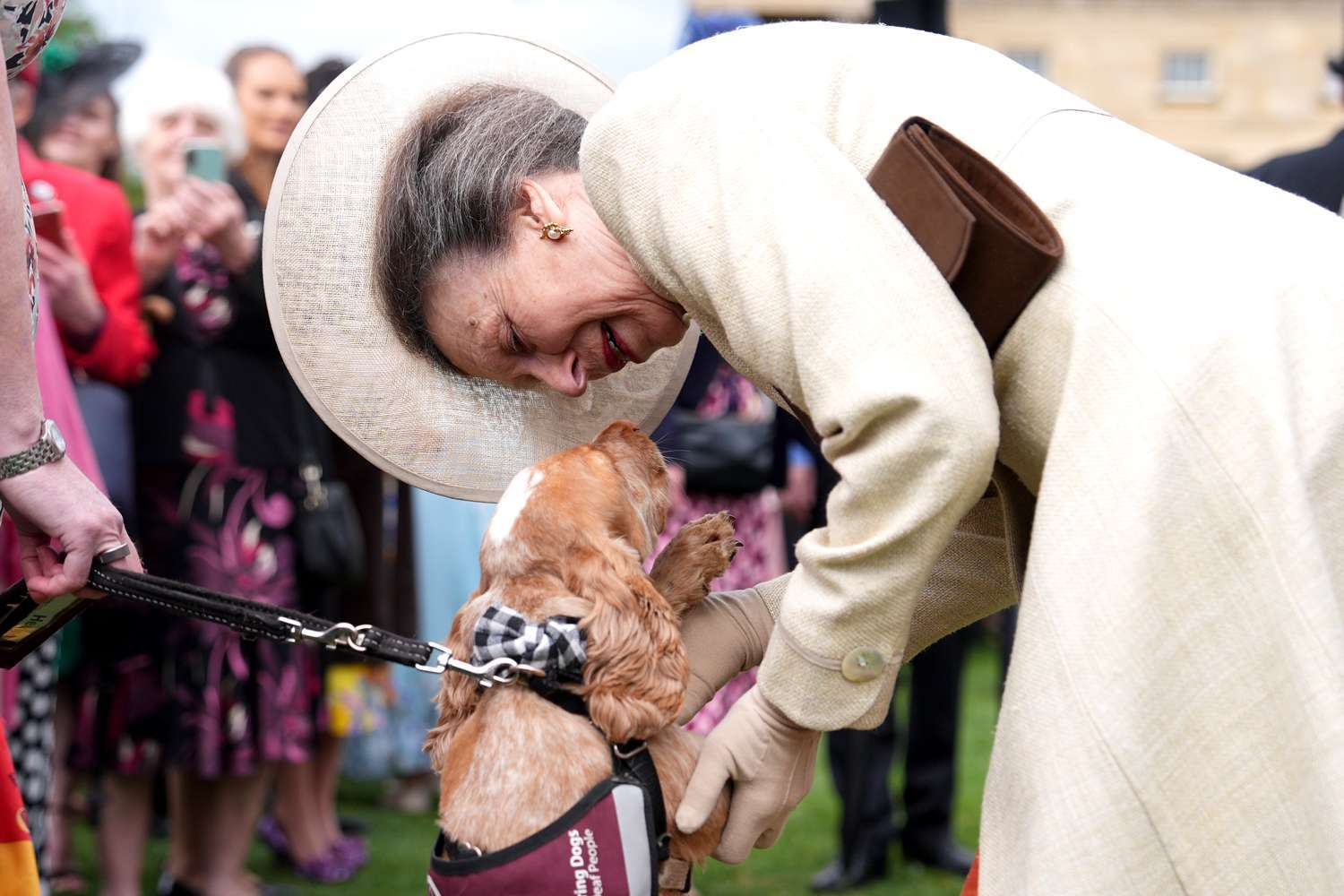Princess Anne Melts as Hearing Dog Vegas Steals Buckingham Palace Garden Party Spotlight