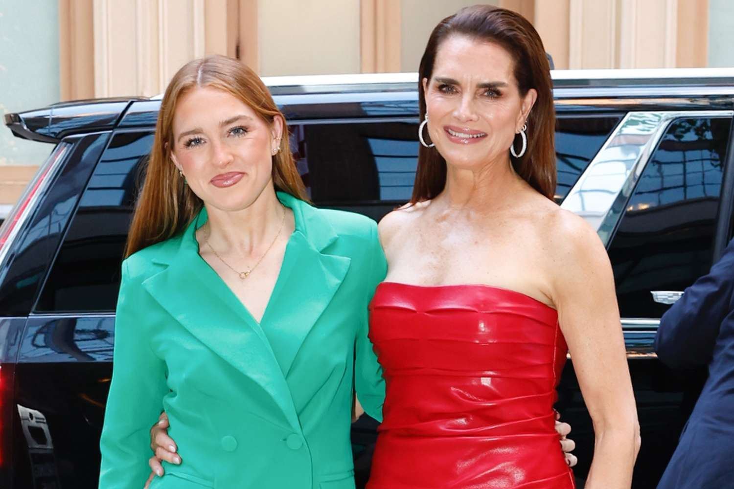 Brooke Shields and Daughter Rowan Turn Heads in Matching-Mood Red Carpet Looks