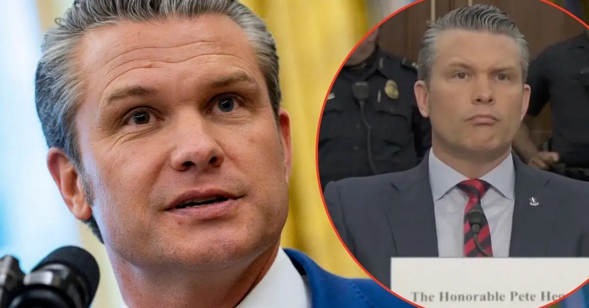 Pete Hegseth Accused of Wearing 'TV Studio Makeup' During Iran Budget Hearing