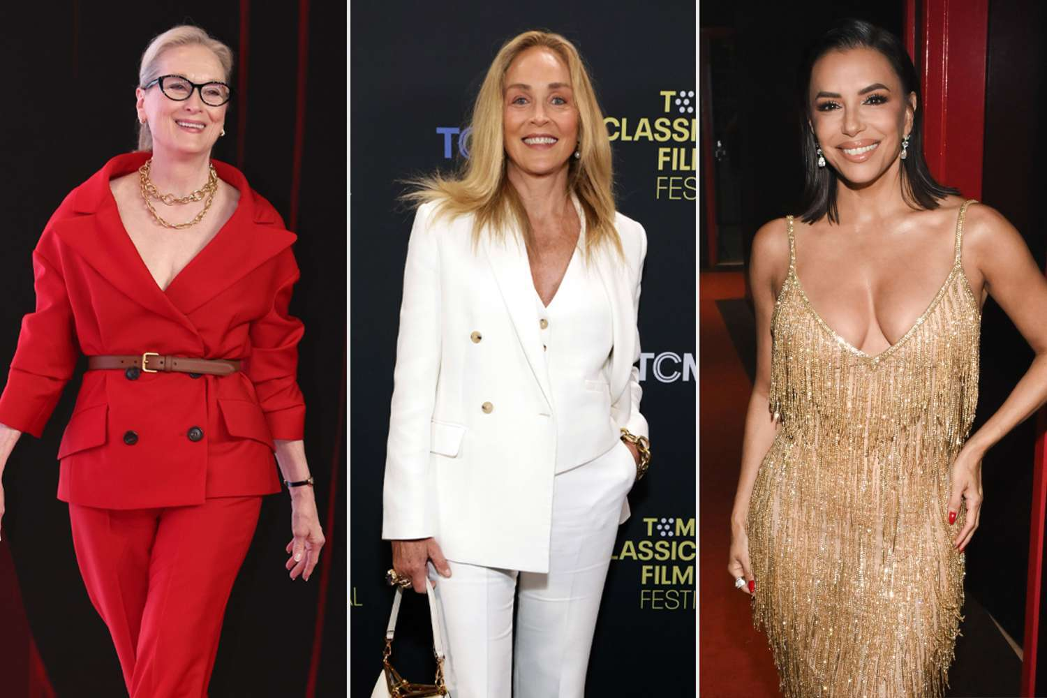 Meryl Streep, Sharon Stone and Other Stars Are Elevating Summer Looks with Sleek White Pants