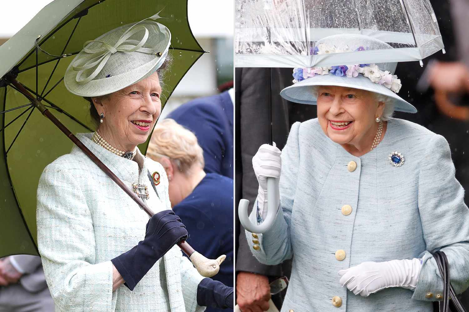 Princess Anne Channels Queen Elizabeth with Pale-Blue Look at Buckingham Palace