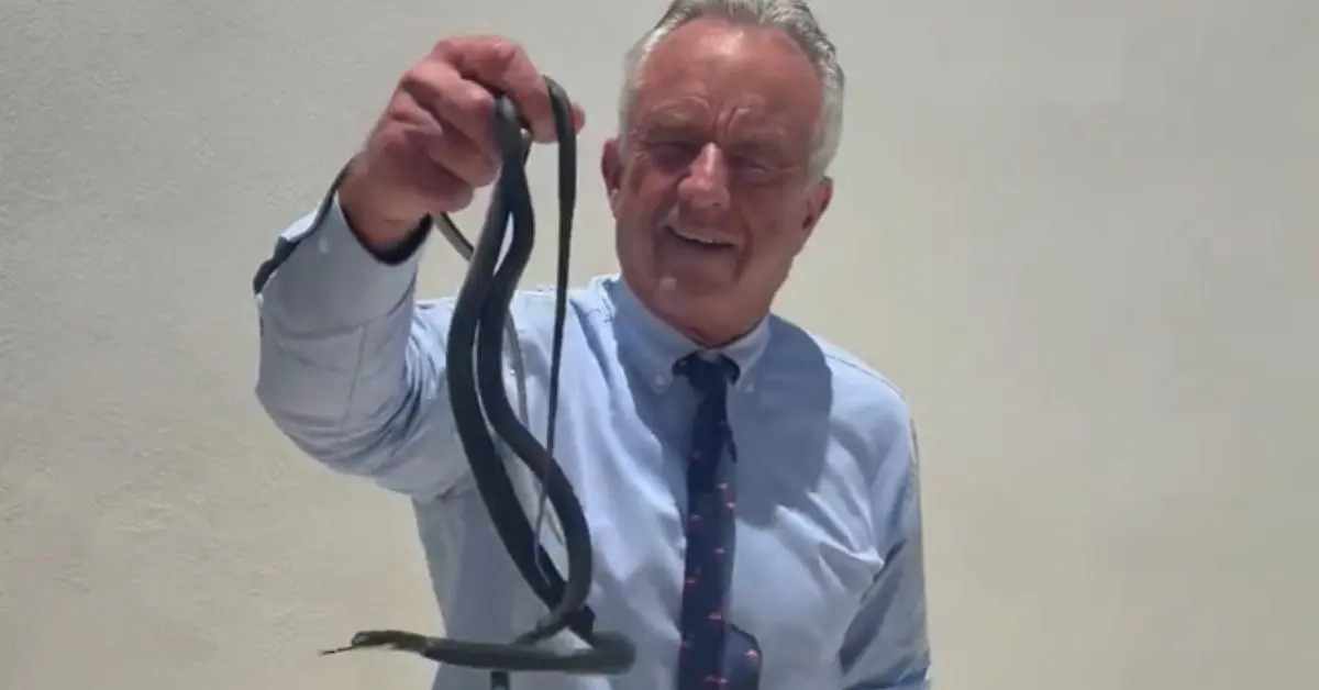 RFK Jr. Grabs Live Snakes on Dr. Oz Visit — Wife Begs Him to Let Go as Critics React