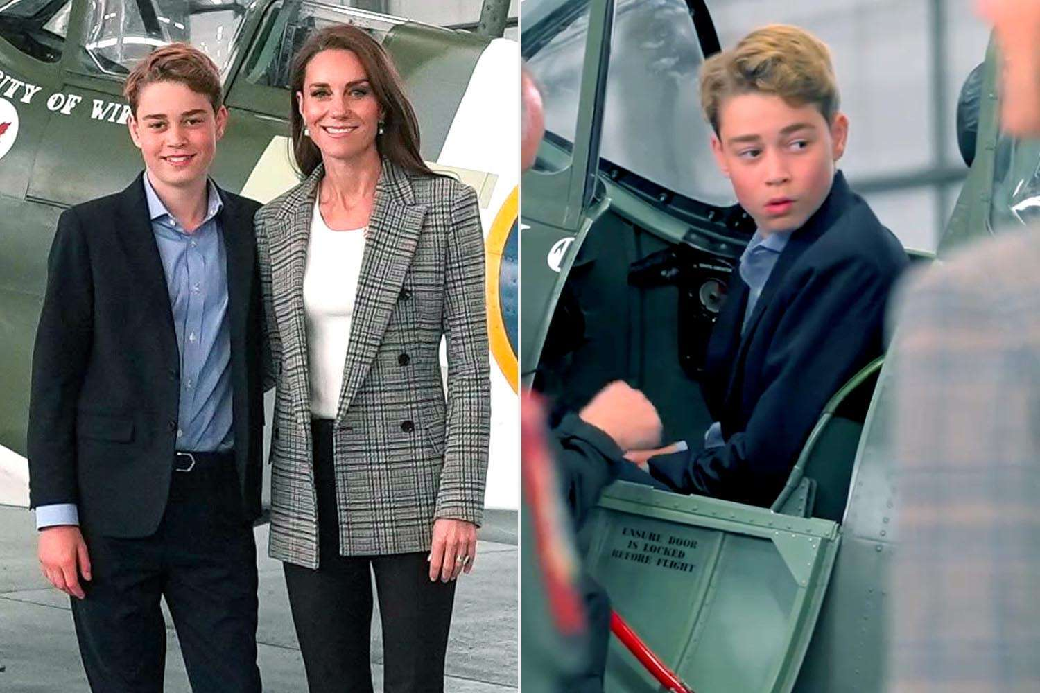 Prince George Nearly Matches Kate Middleton's Height During Rare RAF Outing — Is Eton Next?